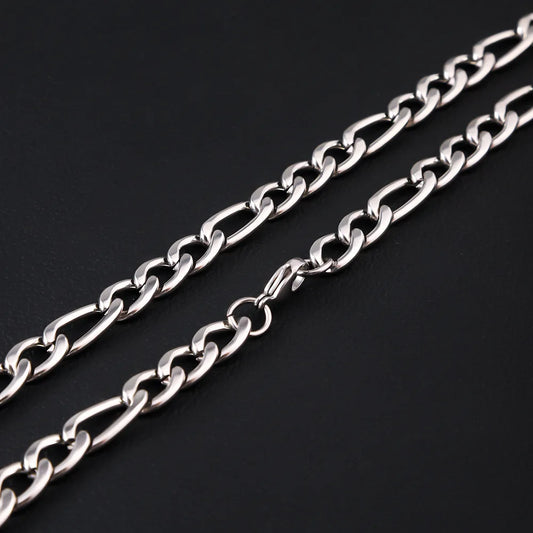 Figaro Chain For Men 5MM/7MM/9MM