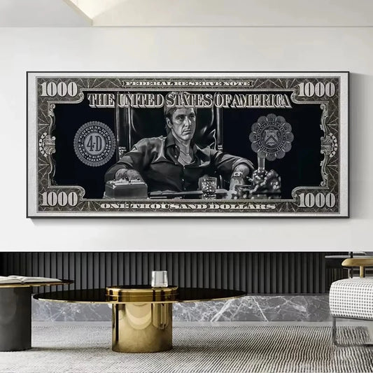 Scarface Tony Montana Dollar Wall