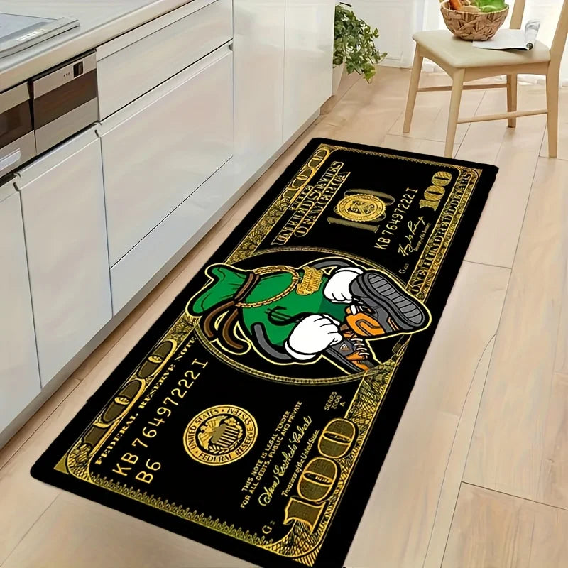 $100 Bill Pattern Area Rug