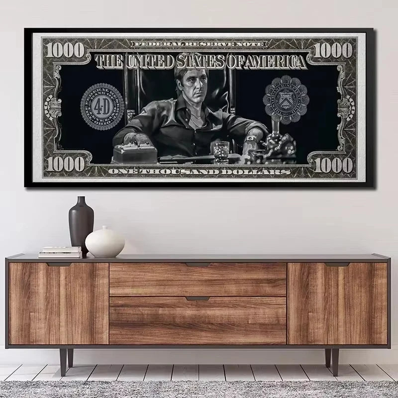 Scarface Tony Montana Dollar Wall