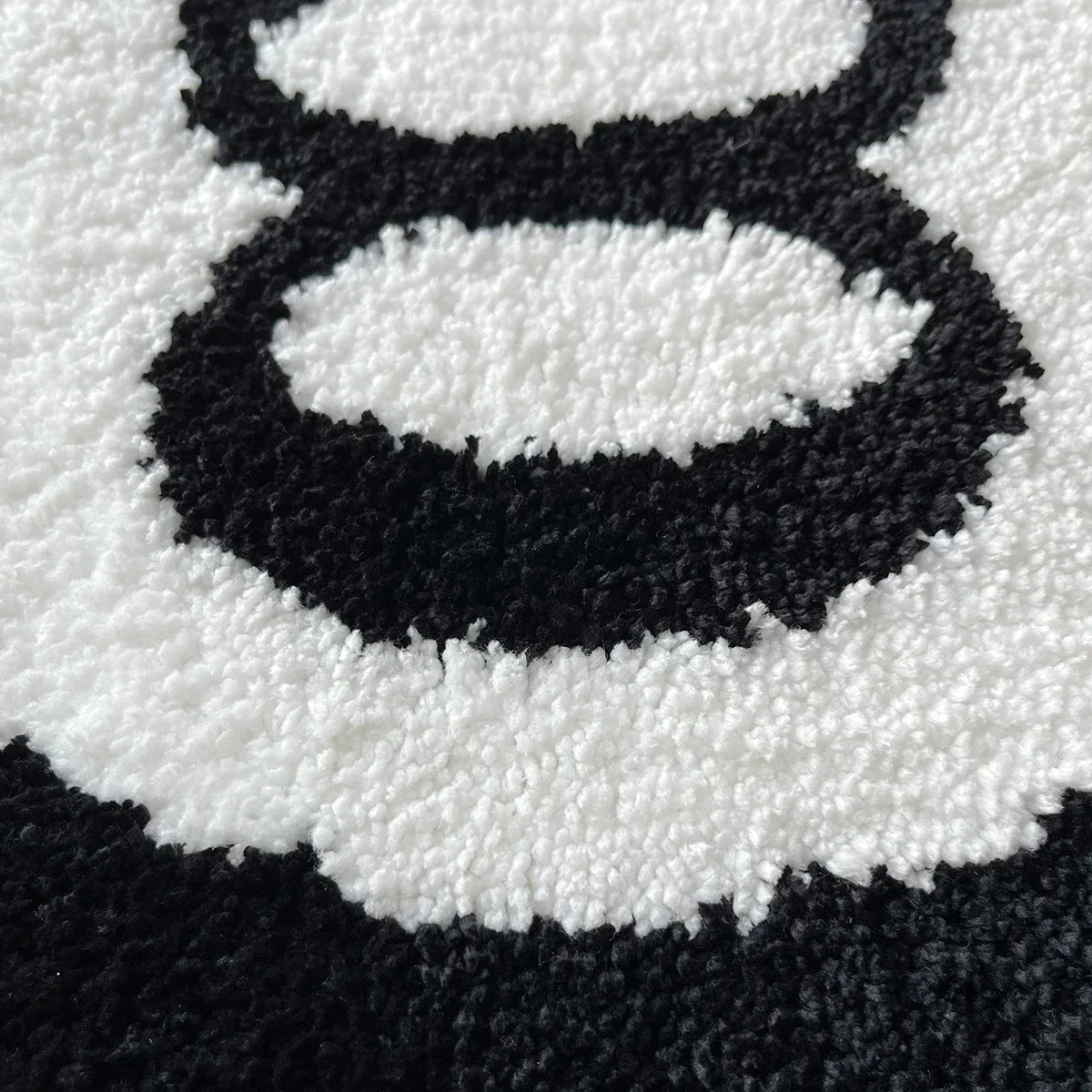 Black Billiards Plush 8 Ball Rug