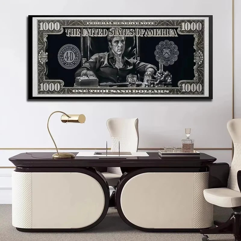 Scarface Tony Montana Dollar Wall