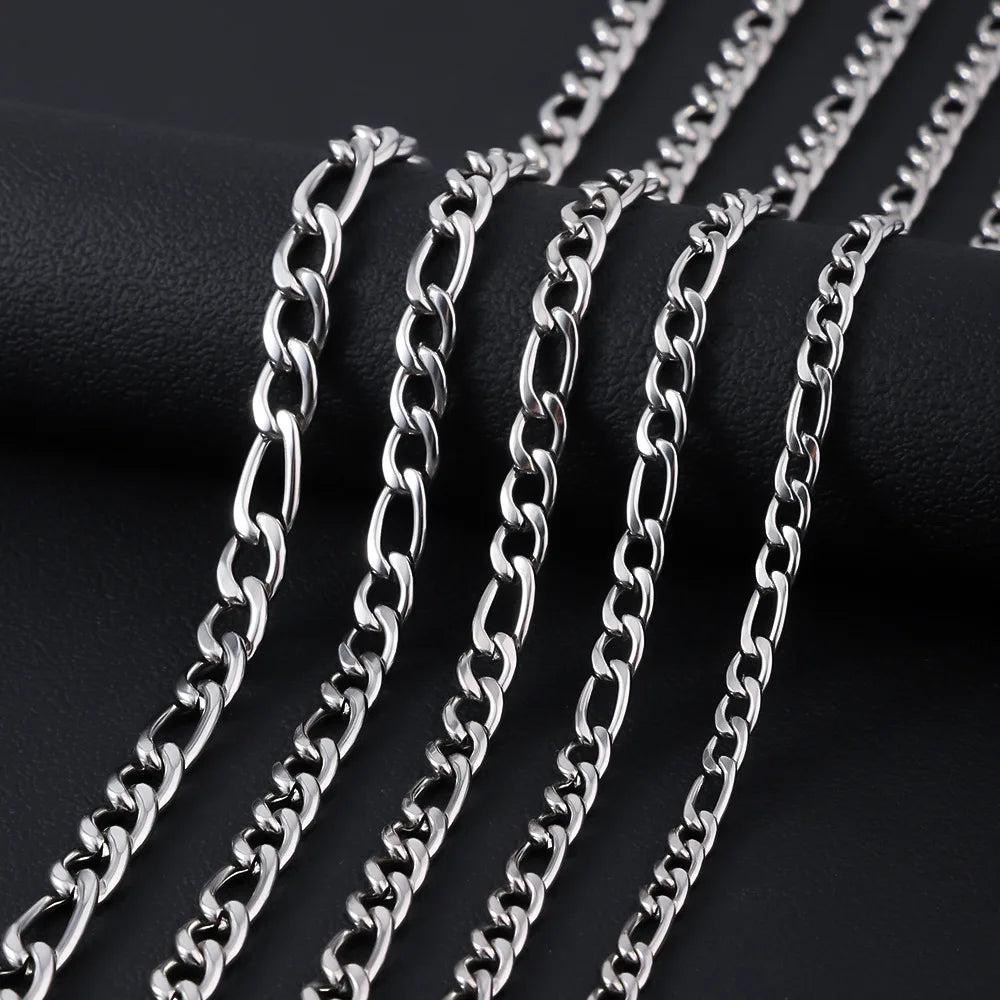 Figaro Chain For Men 5MM/7MM/9MM