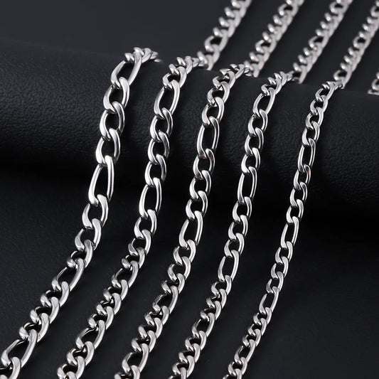 Figaro Chain For Men 5MM/7MM/9MM