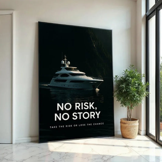 Motivational Quote No Risk No Story